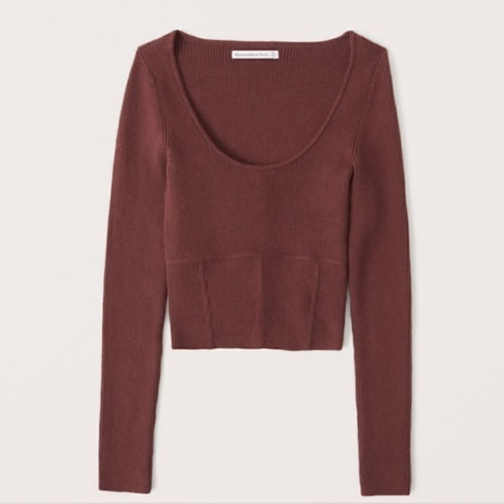 NWT Abercrombie & Fitch corset sweater top size small